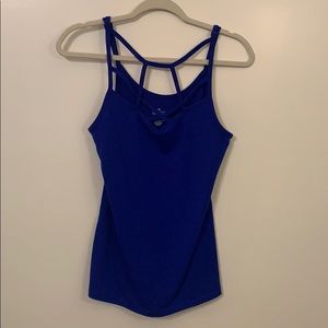 Strappy Blue Tank Top